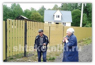 Фото забора штакетник RAL 1014 бежевый в Самаре